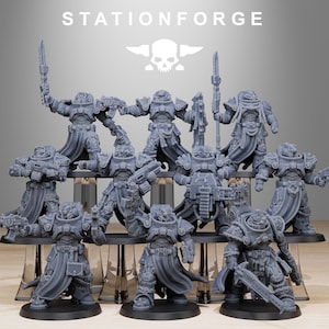 Station Forge - 50x Sokratis Militants - 3D Gedruckt - Grimdark Future - Full Squad BULK