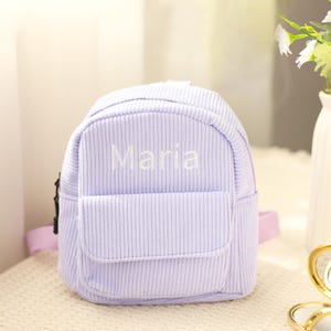Sac à dos personnalisé en velours côtelé pour enfants,Sac d'école brodé personnalisé,Sac à dos brodé pour tout-petits,Sac à dos souple pour enfants,Magnifique cadeau pour les enfants
