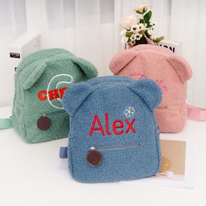 Sac à dos en peluche personnalisé, Nouveautés pour l'automne et l'hiver, Sacs à dos en forme d'ours pour bébés et enfants, Sac à dos en peluche, Cadeau pour enfants