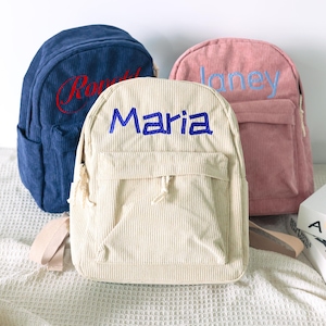 Custom Name Backpack, Custom Kids Backpack With Name,  Kids Backpack, Toddler Book Bag, School Bag, Personalized Gift, Embroidered Back Pack