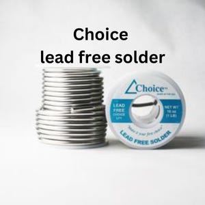 Choice Solder Lead Free solder, 1 lb spool of solid core solder for Stained Glass and leaded glass work