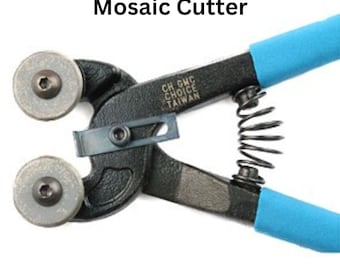 Mosaic Cutter for stained glass and mosaic projects, wheeled nipper or glass rod cutter, quality tool by Choice