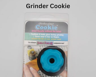 Grinder Cookie stained glass tool for grinder, compact glass grinding aid, hand tool for stained glass and mosaic projects