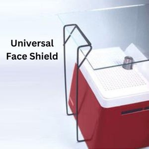 Universal Face Shield Support for stained glass grinder, face and eye guard with stand for any glass grinder from Diamond Tech
