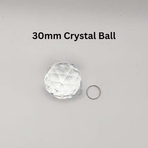 30mm crystal ball, 1 piece clear glass prism 1.18 inch round sphere for DIY stained glass suncatchers