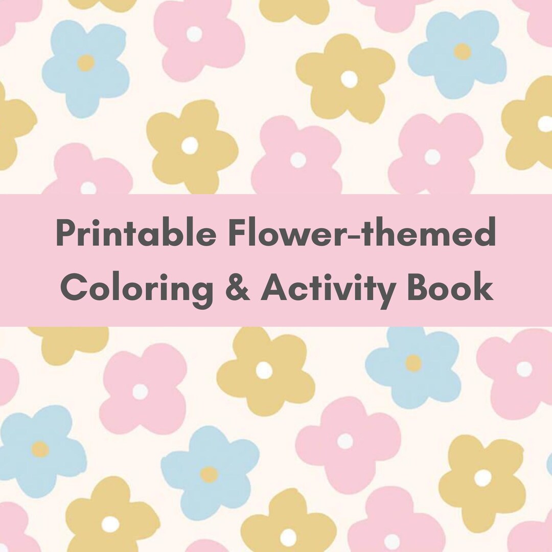 Flower Booklet.pdf Printable Flower Activity Booklet - Etsy