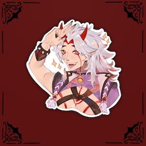 Arataki Itto 3&quot; sticker