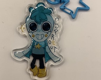 Sprout dandy's world keychain 2.5"