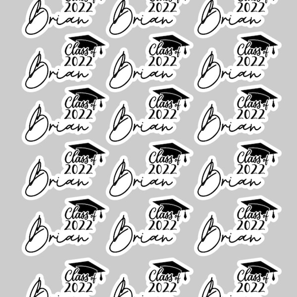 Class of 2024 Stickers Etsy Canada