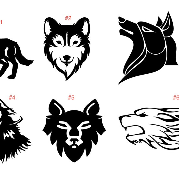 Wolf Wall Decal Etsy