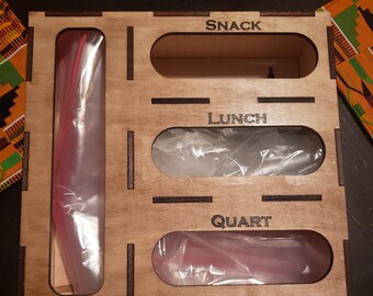 Plastic bag organizer, storage bag organizer, hanging wall organizer, drawer bag organizer