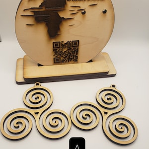 Wooden earring blanks, unfinished earrings,blank earrings,