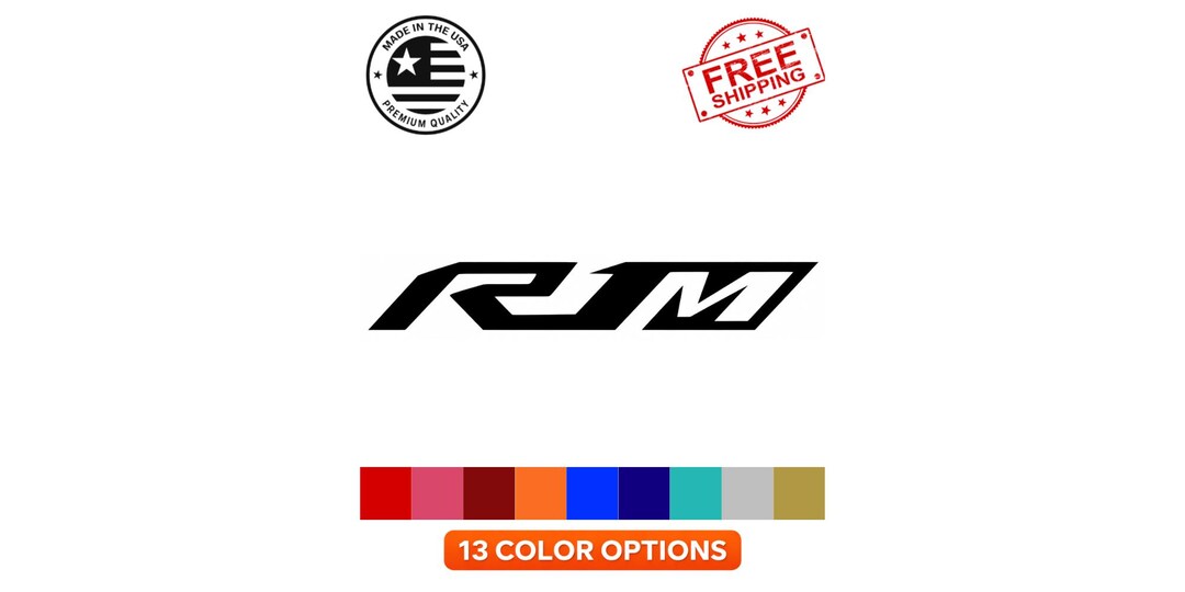 Yamaha R1M Logo Vinyl Decal Sticker | Motorcycle Car Window Laptop ...