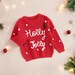 Holly Jolly Crew Neck Knit Sweater main image 1