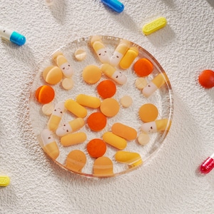 Cute Pill Coasters, Artisan Coaster,Resin Coaster, Colorful Pill Resin Drink Coasters,Nurse Gift, Doctor Gift,Pharmacy Coaster,Birthday Gift