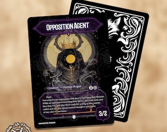 Opposition Agent | Proxy Card — Choose Your Card Frame! - Etsy