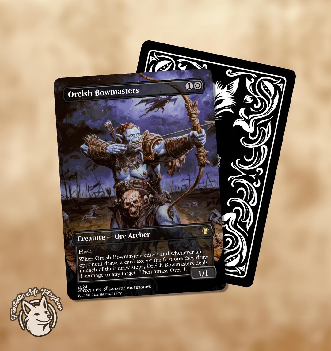 Orcish Bowmasters | Proxy Card - Etsy