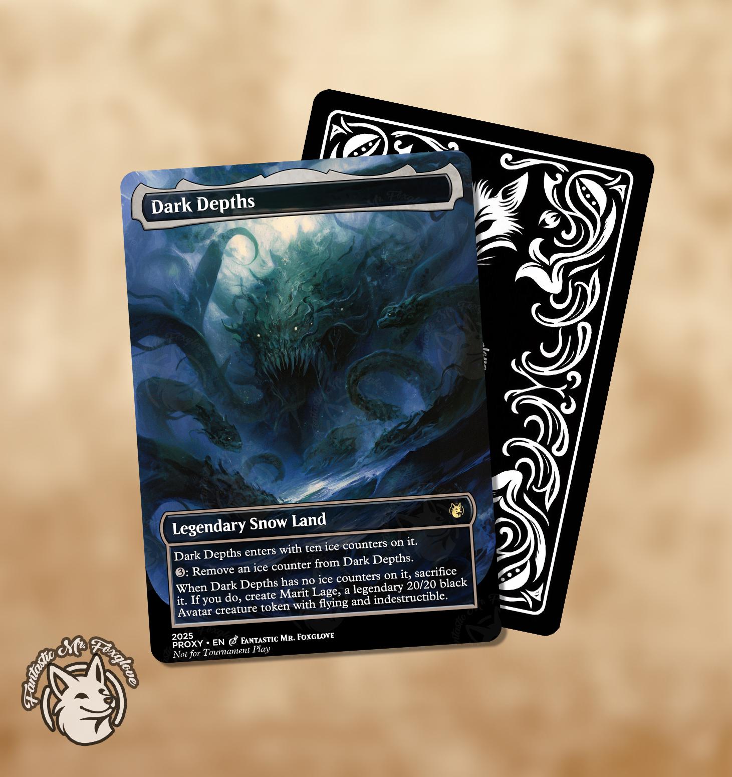 Dark Depths & Marit Lage Token | Proxy Cards — choose One or Both