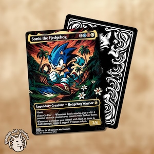 Sonic Card Sleeves - Etsy