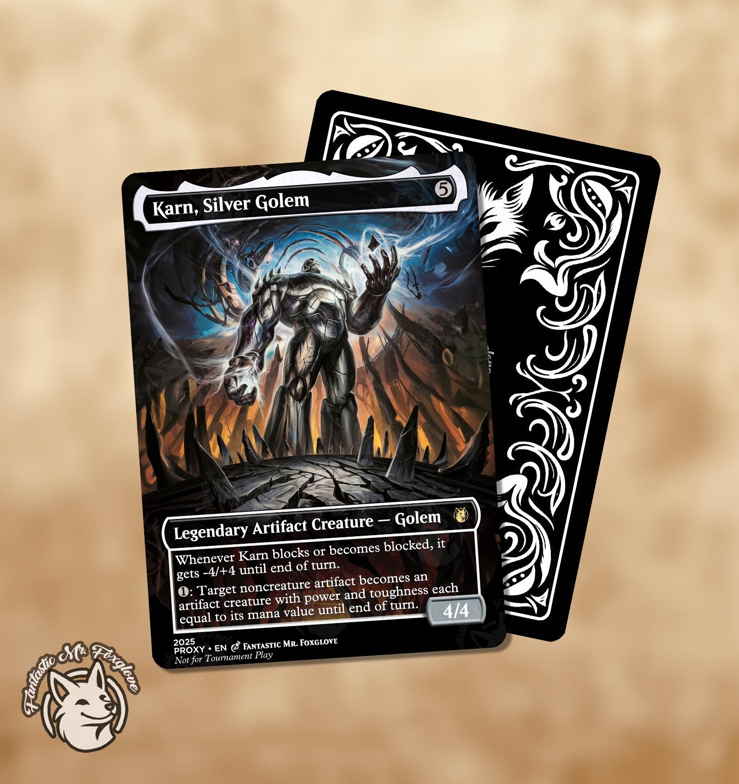 Karn, Legacy Reforged & Silver Golem | Proxy Cards - Etsy New Zealand