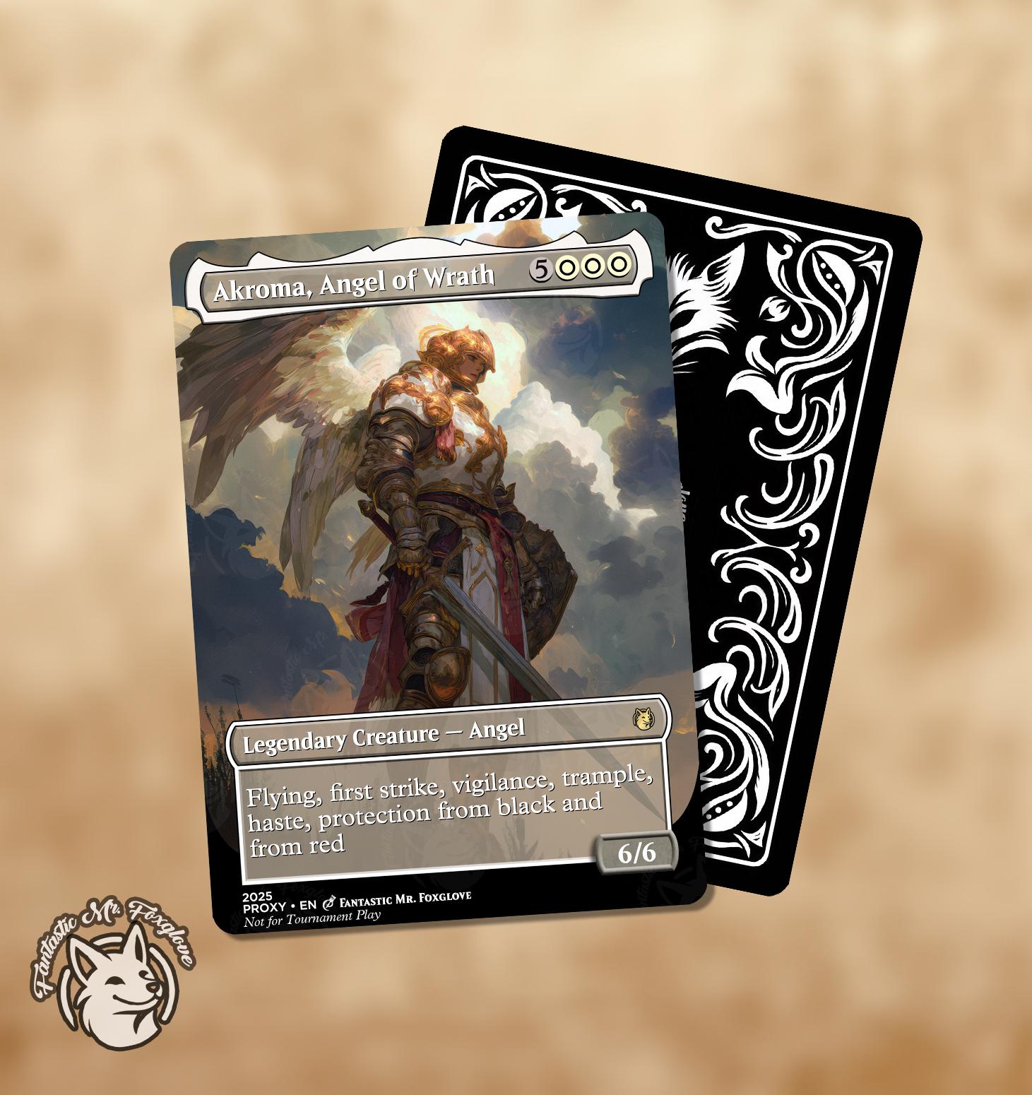 Akroma Angel of Wrath & Vision of Ixidor | Proxy Cards - Etsy