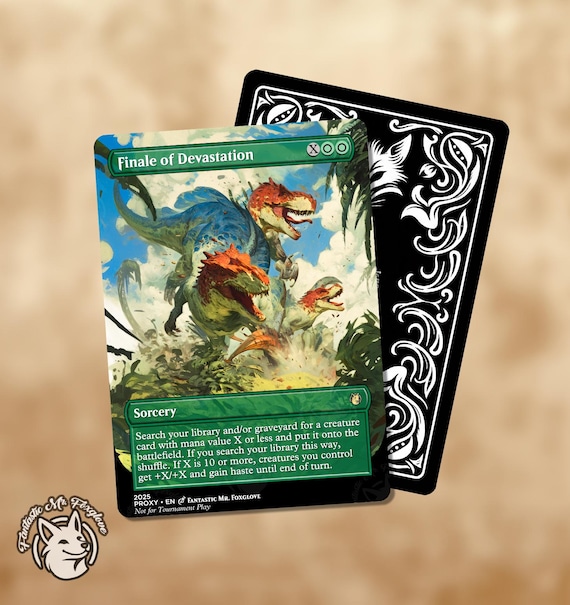 Finale of Devastation | Proxy Card - Etsy