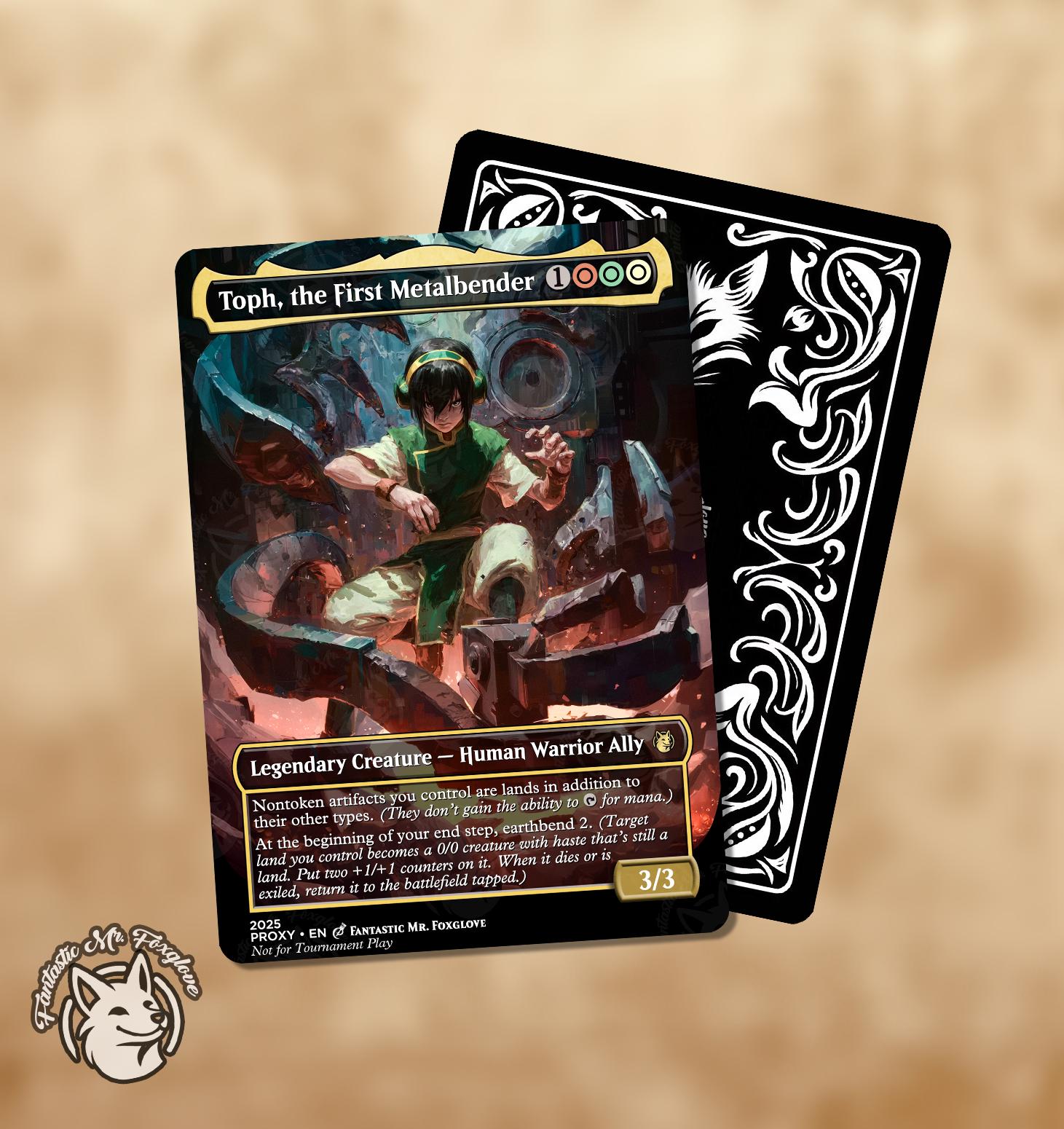 Toph, the First Metalbender | Proxy Card  Choose Your Art! - Etsy