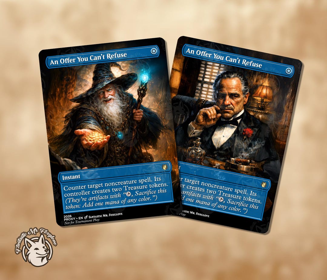 An Offer You Can't Refuse | Proxy Card — Choose Your Art! - Etsy