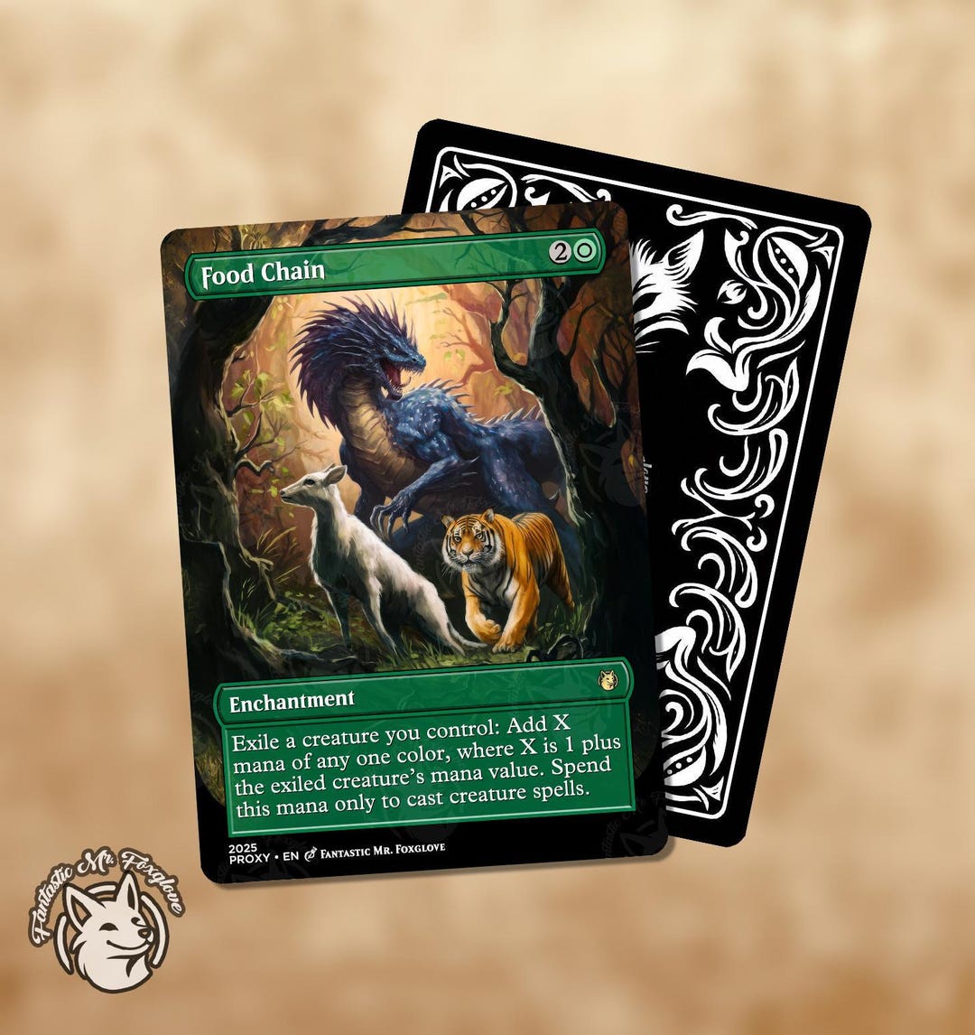 Food Chain | Proxy Card - Etsy