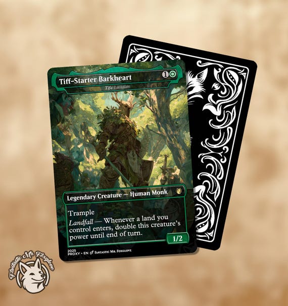 mtg tifa card FOIL] Tifa, Martial Artist (V.3) The Gathering series Tifa Lockhart custom proxy card