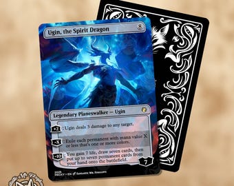 mtg ugin cards 2025 MTG Tarkir: Dragonstorm #382 – Ugin, Eye of Storms Borderless – P –  RNG-Gamez main image 1