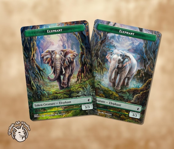 Elephant Token | Custom Art Proxy Card — Choose Your Art!