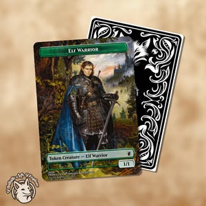 Elf Warrior Token | Custom Art Proxy Card