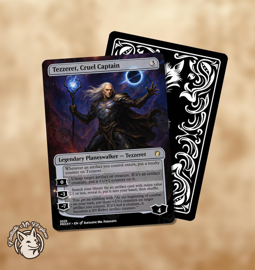 Tezzeret, Cruel Captain | Proxy Card - Etsy