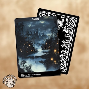 Sumpf | Basic Land Proxy — Wählen Sie Ihren Kartenrahmen!