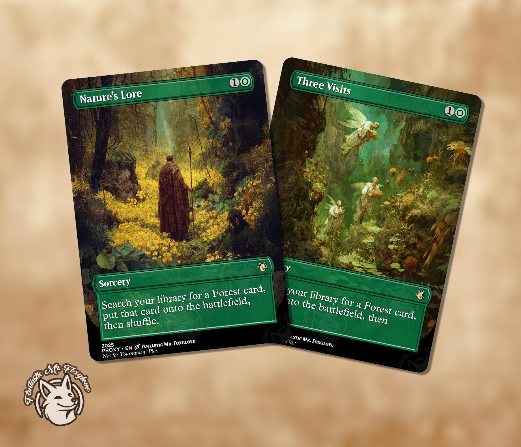 Nature's Lore and Three Visits | Proxy Cards - Etsy