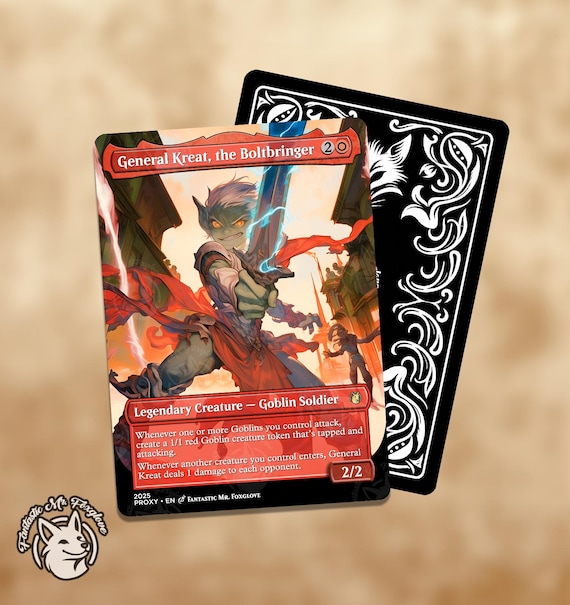 General Kreat, the Boltbringer | Proxy Card — Choose Your Art! - Etsy