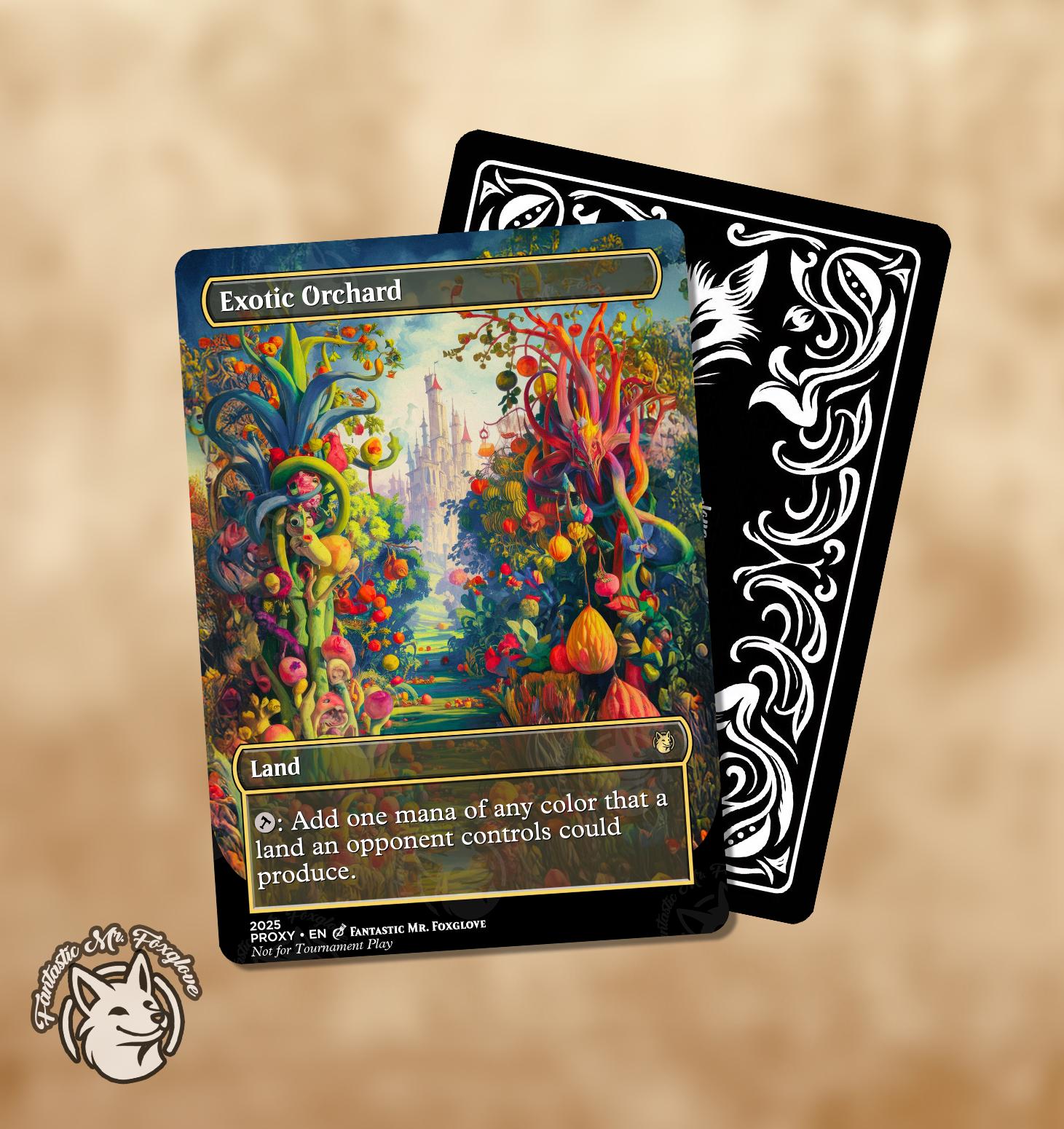 Exotic Orchard | Proxy Card — Choose Your Art! - Etsy