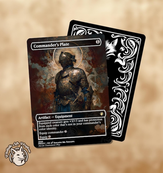 Commander's Plate | Proxy Card — Choose Your Art!