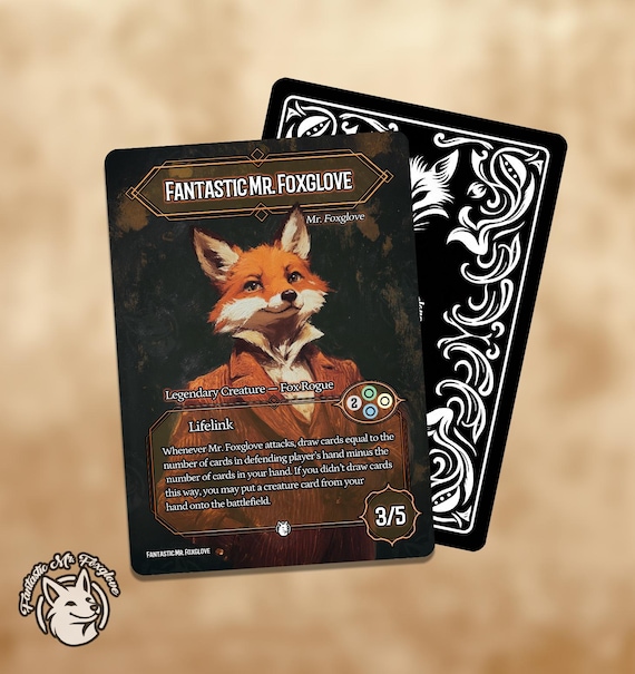 Mr. Foxglove | Custom Art Proxy — NEW Card Frame!