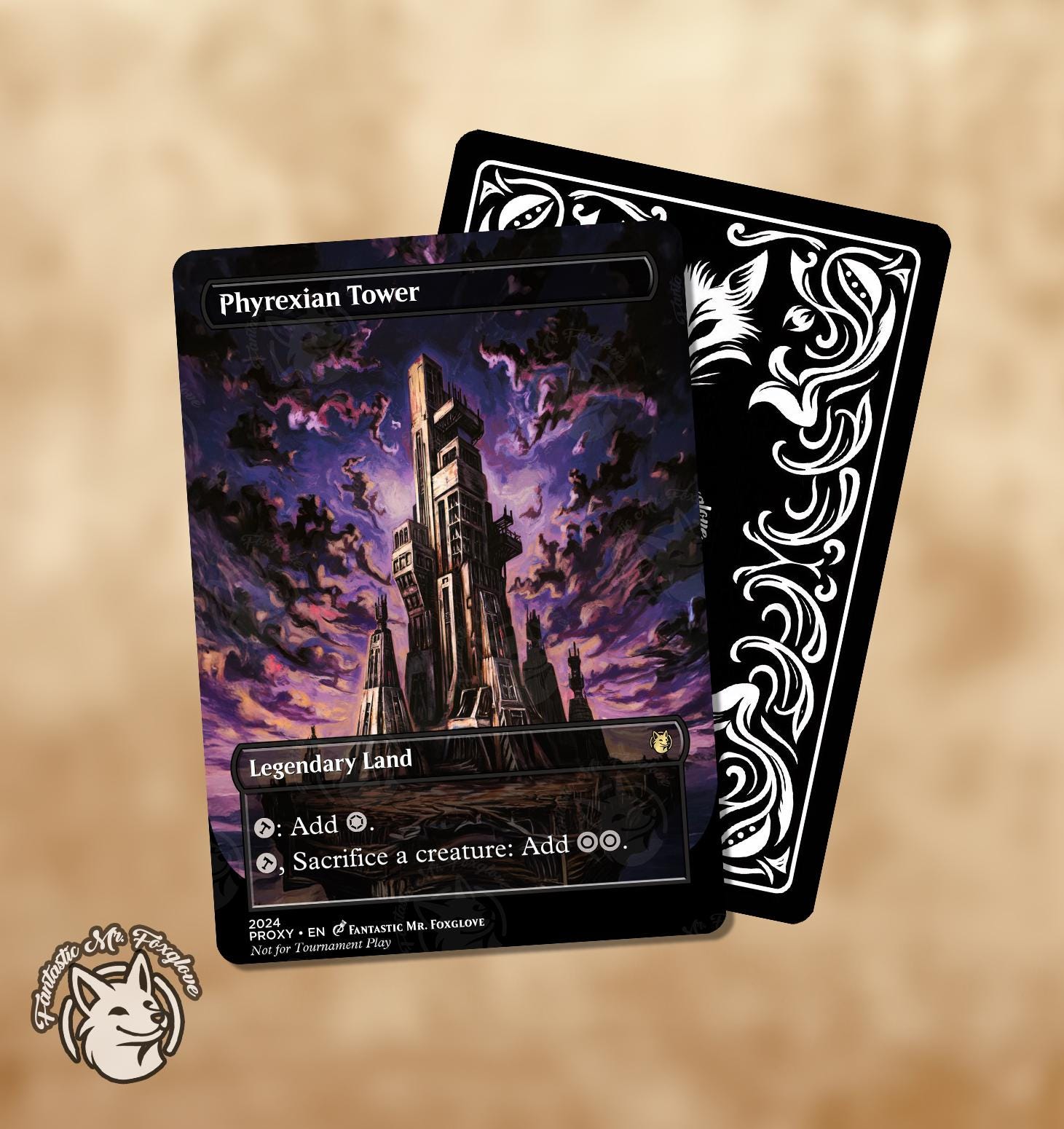 Phyrexian Tower | Proxy Card — Choose Your Art! - Etsy