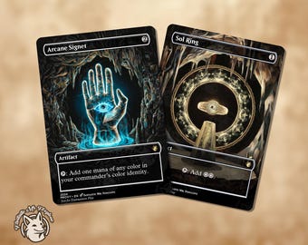 Sol Ring & Arcane Signet  | Proxy Cards