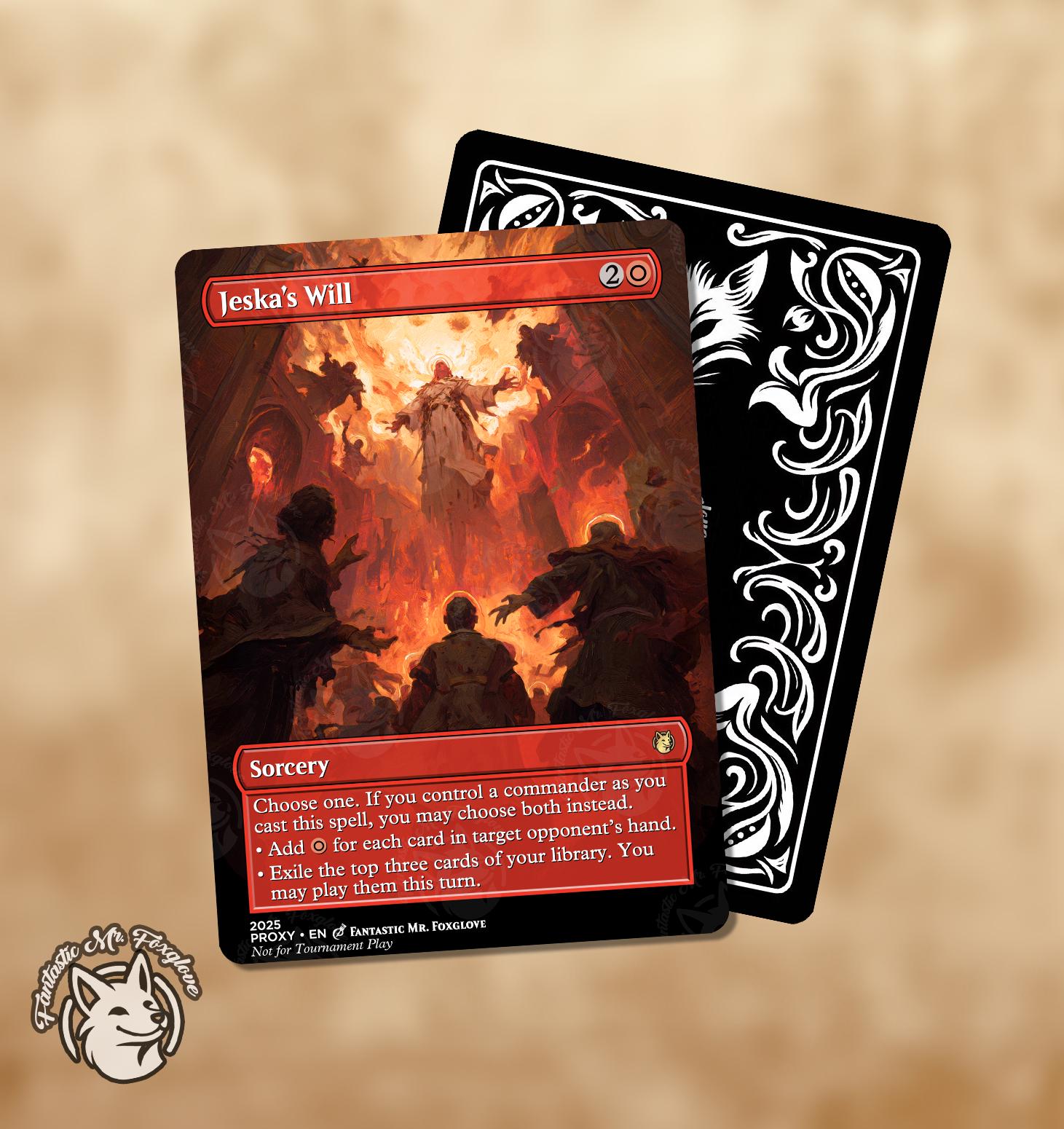 Jeska's Will | Proxy Card — Choose Your Art! - Etsy