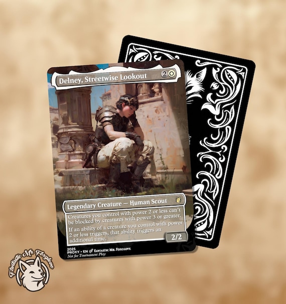 Delney, Streetwise Lookout | Proxy Card - Etsy