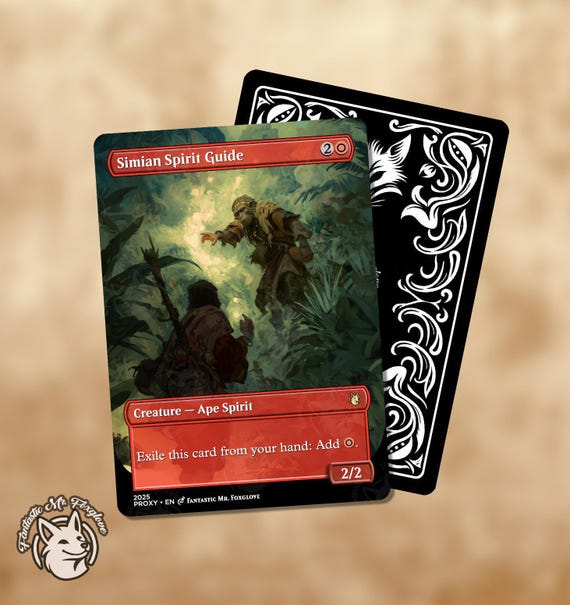 Simian Spirit Guide | Proxy Card — choose Your Art! - Etsy