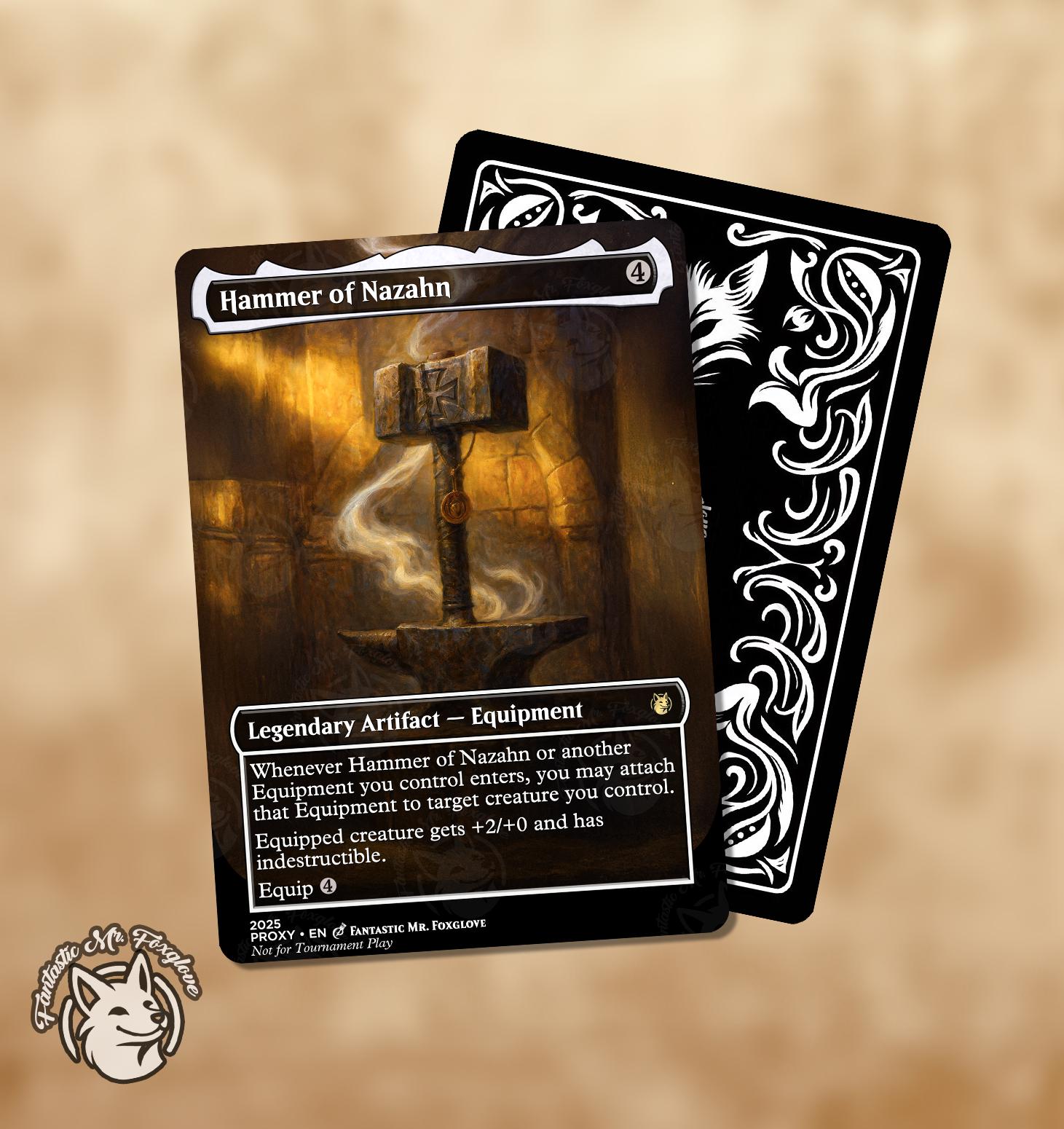 Hammer of Nazahn | Proxy Card - Etsy