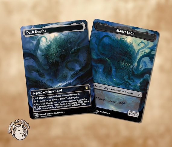 Dark Depths & Marit Lage Token | Proxy Cards — choose One or Both