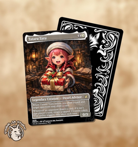 tataru taru mtg card Magic The Gathering - Universes Beyond - Final Fantasy - Art Series - Card // Card Rarity Tataru Taru Proxy - Legendary