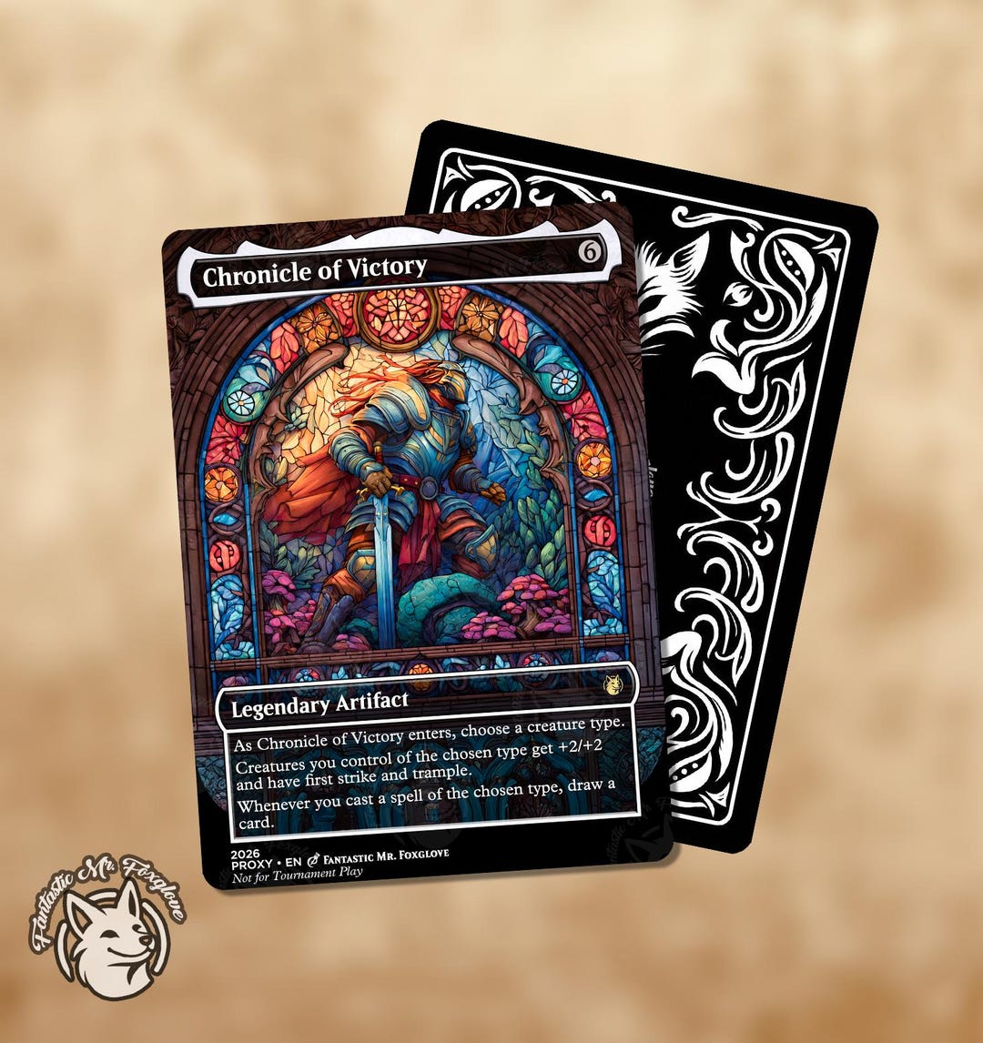 Chronicle of Victory | Proxy Card - Etsy