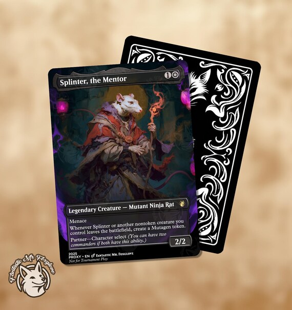 Splinter, the Mentor | Proxy Card - Etsy Israel
